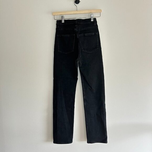 & Other Stories Black Favourite Cut Straight Leg Jeans Size 24 - Picture 6 of 6